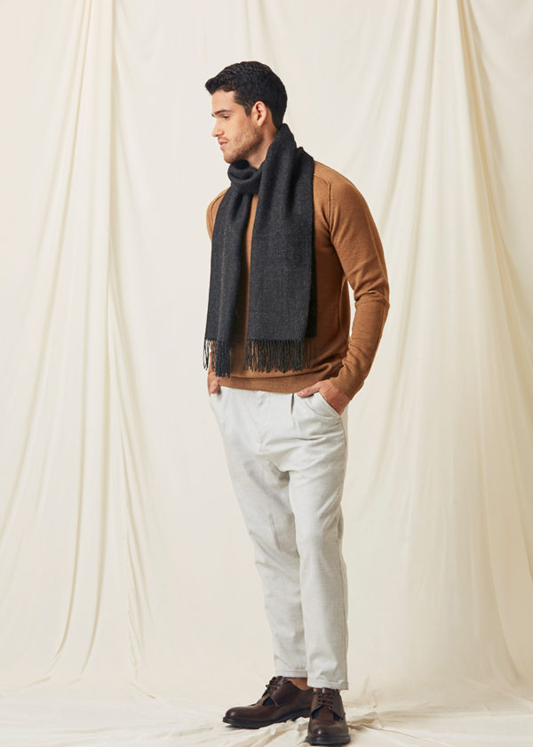 Big Scarf Charcoal Charles