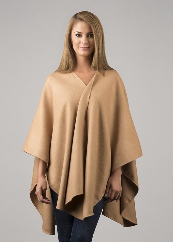 Baby Alpaca Cape Classic Camel