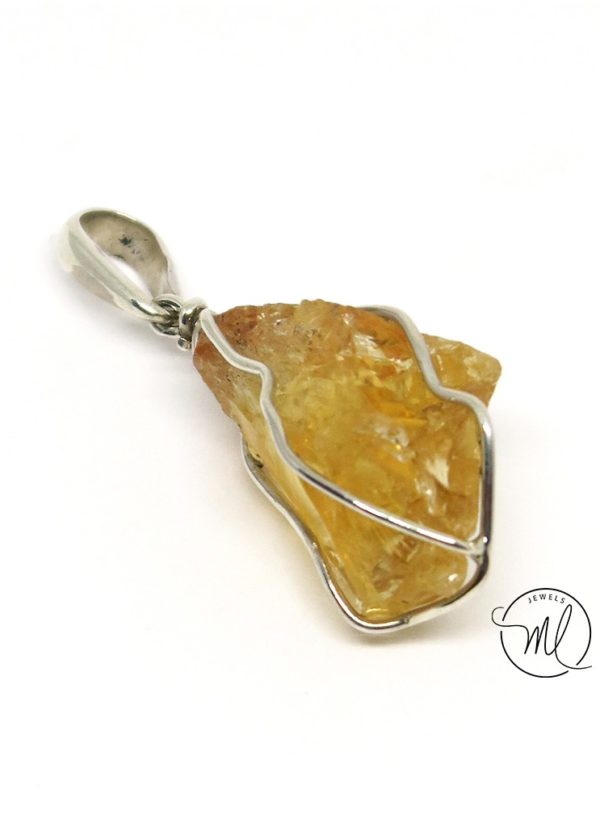 Druzy Citrine Pendant