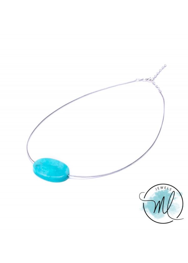 Minimalist Oval Amazonita
