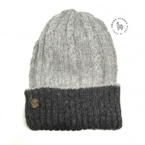 Reversible Beanie Silver & Charcoal