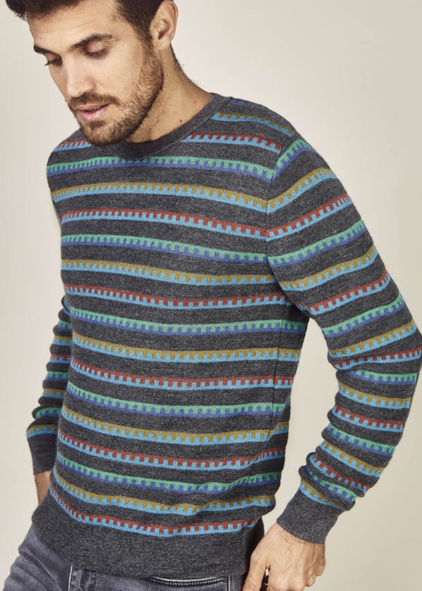Pull Roger Gray with lines XL