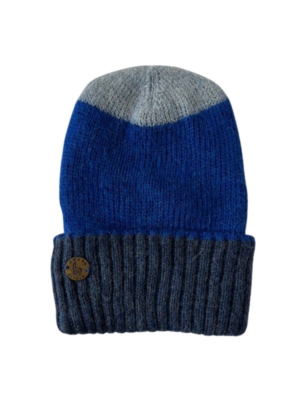 Beanie Happy Blues reversible