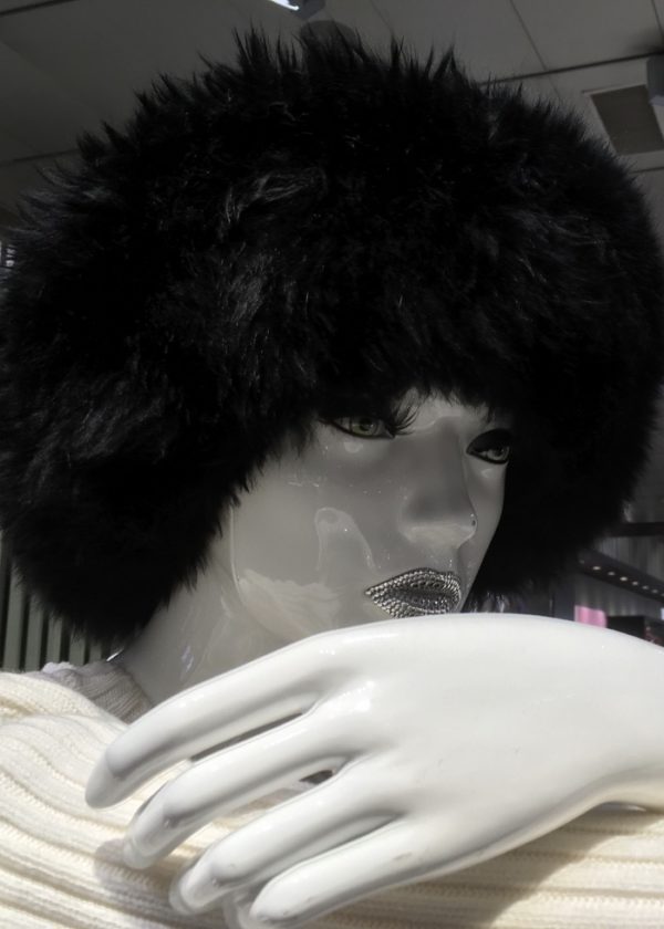 Alpaca Fur hat Black - Premium