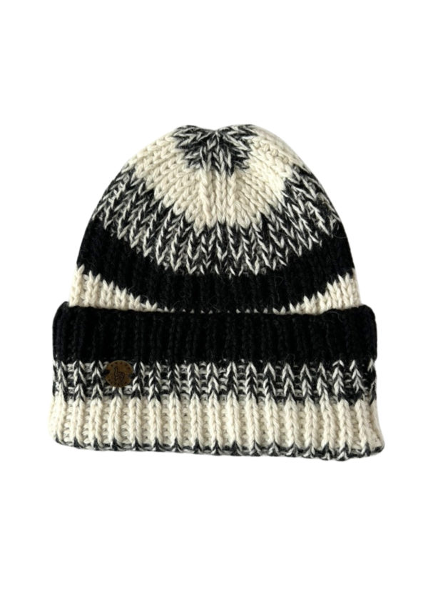 CHUNKY BEANIE Suisse - Mütze - Dégradé Black & White