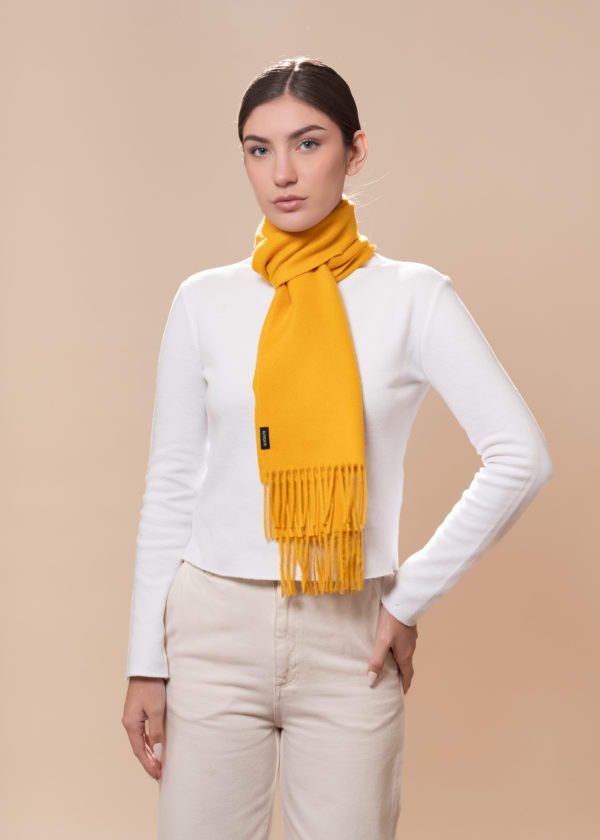 Baby Alpaca Scarf yellow